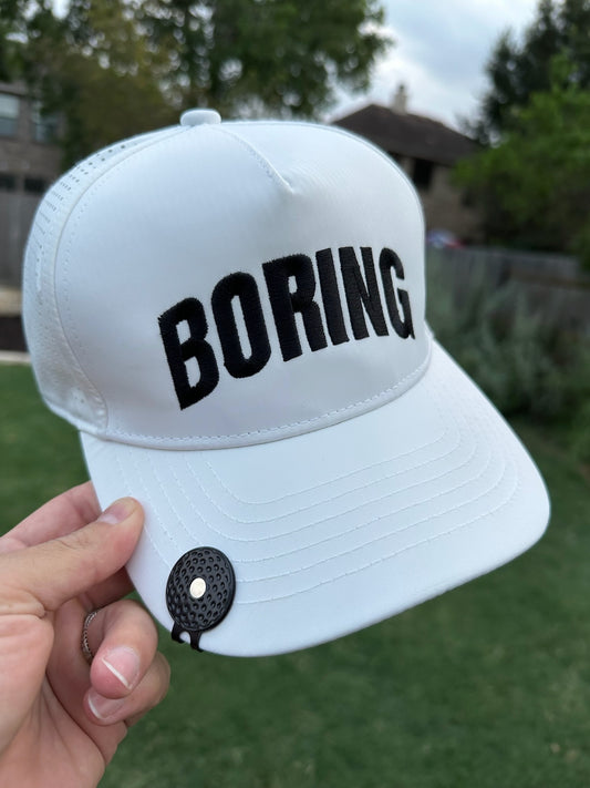 Boring Hat Clip