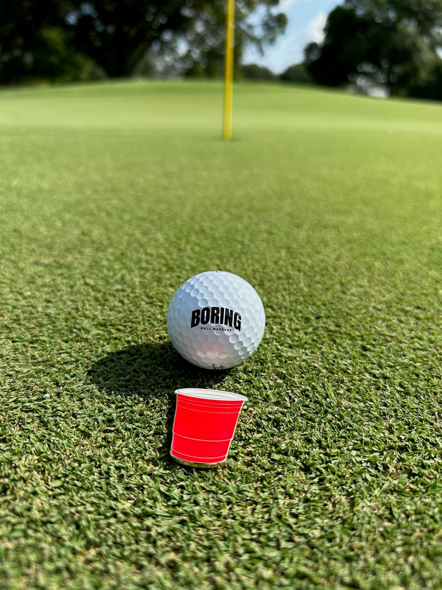 Boring Cup Ball Marker